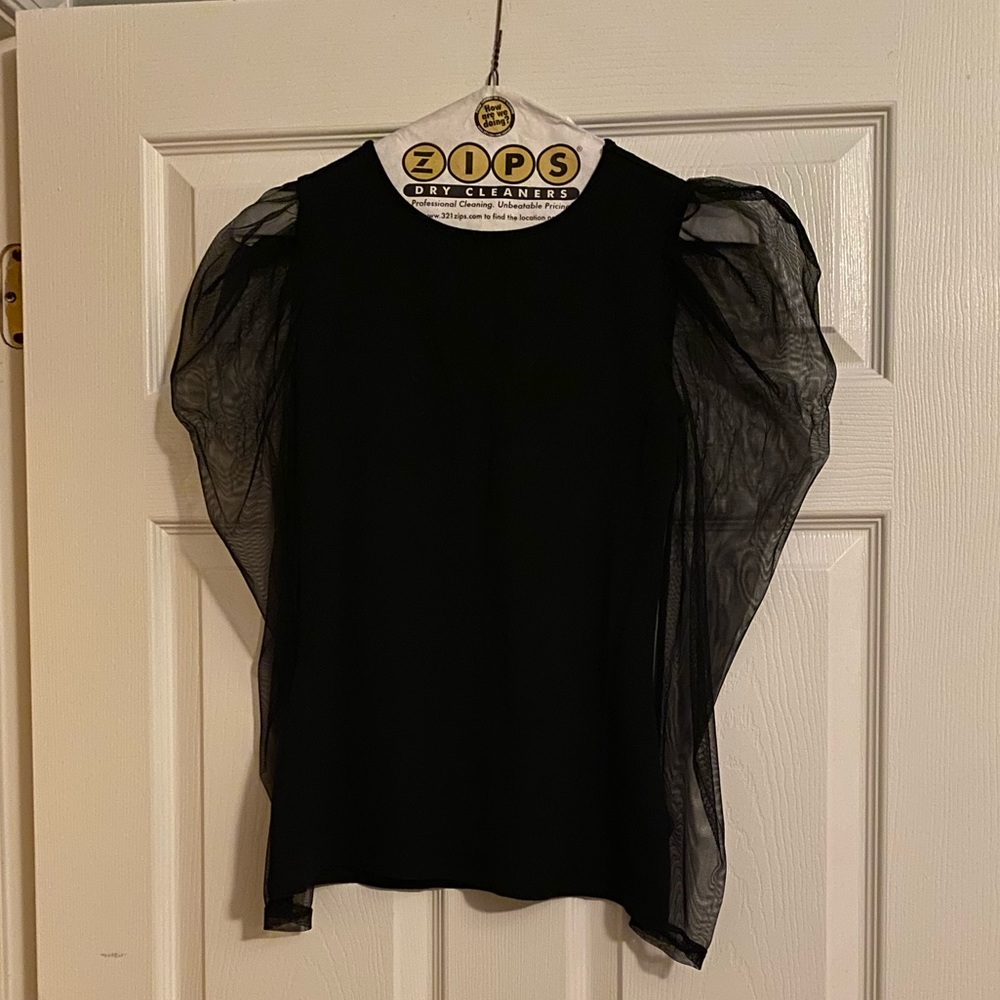 Mesh long sleeve shirt